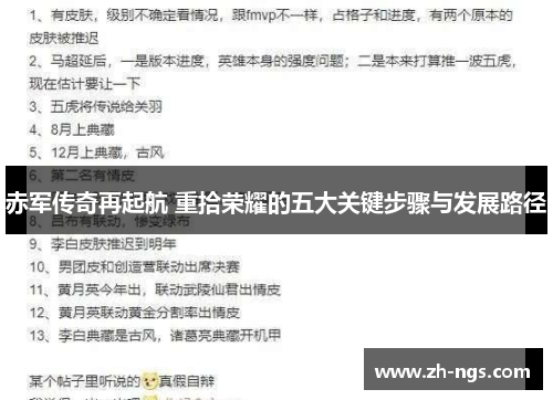 赤军传奇再起航 重拾荣耀的五大关键步骤与发展路径
